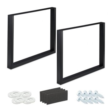 UNBRANDED set 2 namiznih tekačev črne barve