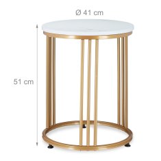 UNBRANDED Stranska miza iz marmorja 