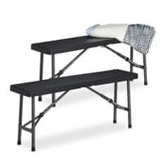 UNBRANDED Black Beer Bench set 2 