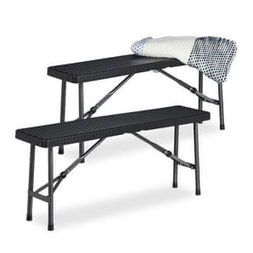 UNBRANDED Black Beer Bench set 2