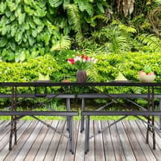UNBRANDED Black Beer Bench set 2 
