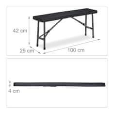 UNBRANDED Black Beer Bench set 2 