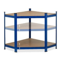UNBRANDED Kotni regal s 5 policami moder 