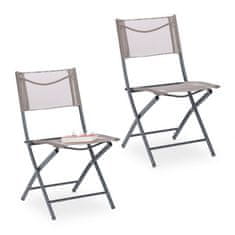 UNBRANDED Set zložljivih vrtnih stolov 2 