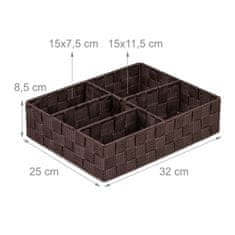 UNBRANDED Košara za shranjevanje s 5 predelki 