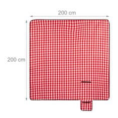 UNBRANDED Piknik odeja 200 x 200 cm karo 