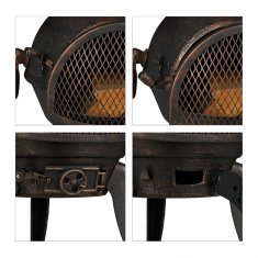 UNBRANDED Velik zunanji kamin 