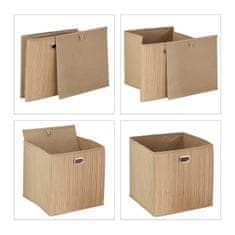 UNBRANDED Košara za shranjevanje Bamboo High 