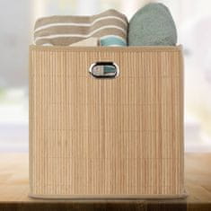 UNBRANDED Košara za shranjevanje Bamboo High 