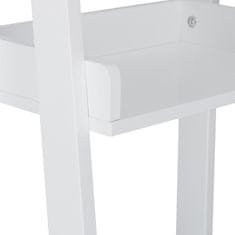 UNBRANDED Stoječi regal bel 4 ravni 