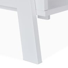 UNBRANDED Stoječi regal bel 4 ravni 
