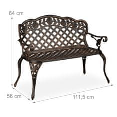 UNBRANDED Vrtna klop v starinskem slogu z vrtnicami 