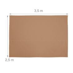 UNBRANDED Sun sail pravokotno kavno rjavo 