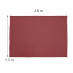 UNBRANDED Sun sail pravokotno bordo 