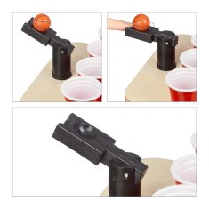 UNBRANDED Mini Beer Pong z rdečimi skodelicami 
