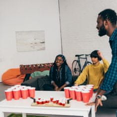 UNBRANDED Mini Beer Pong z rdečimi skodelicami 