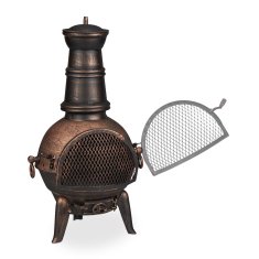 UNBRANDED Zunanji kamin bronaste barve 