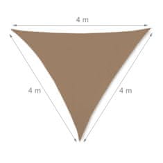 UNBRANDED Sun sail trikotna kavno rjava 