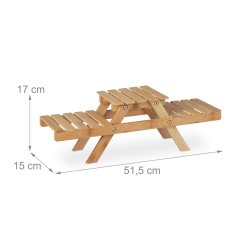 UNBRANDED Podstavek za rože iz bambusa 