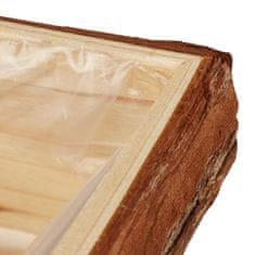 UNBRANDED Kvadratni leseni lonci v kompletu 2 