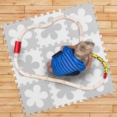 UNBRANDED Puzzle podloga s cvetličnim vzorcem 