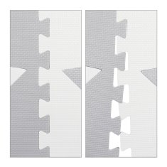 UNBRANDED Podloga za puzzle zvezde svetlo sive barve 