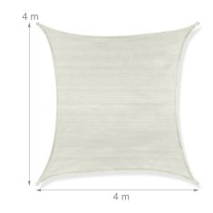 UNBRANDED Sun sail polietilensko kvadratno sivo 