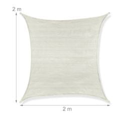 UNBRANDED Sun sail polietilensko kvadratno sivo 