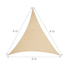 UNBRANDED Sun sail poliester trikotni pesek 