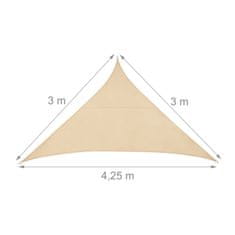 UNBRANDED Sun sail poliester trikotni pesek 