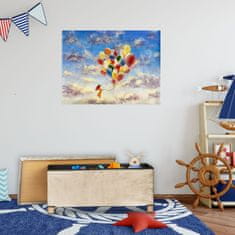 UNBRANDED Klop z žametno prevleko in lesenimi nogami 