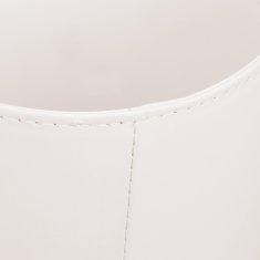 UNBRANDED Krem Bela Lesena košara Umetno usnje 
