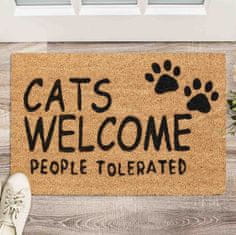 UNBRANDED Predpražnik iz kokosovih vlaken Cats Welcome 