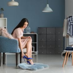 UNBRANDED Črna omarica za čevlje s 24 predelki 