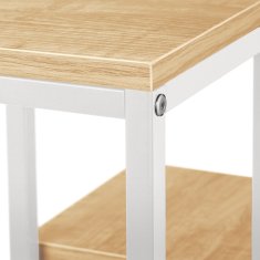 UNBRANDED Cvetlično stopnišče belo v 4 nivojih 