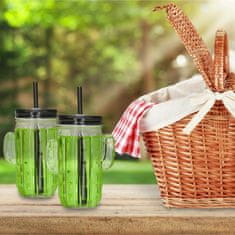 UNBRANDED set 8 kozarcev Cactus s slamico 