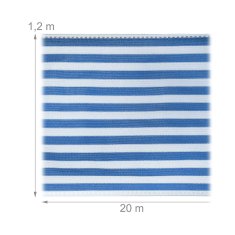 UNBRANDED Zaščita zasebnosti 1,2 m modro-bela 