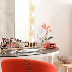UNBRANDED Povečevalno ogledalo bakrene barve 