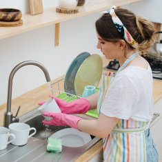 UNBRANDED Stojalo za posodo z držalom za pribor v zeleni barvi 