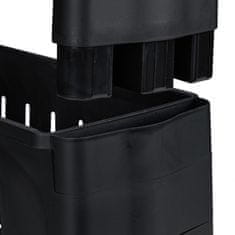 UNBRANDED Ozek voziček s 3 policami 