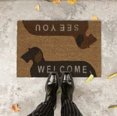 UNBRANDED Predpražnik iz kokosovih vlaken "Welcome/See You" 