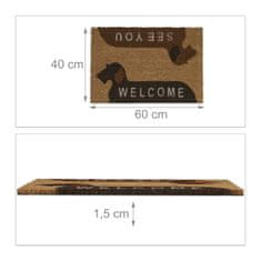 UNBRANDED Predpražnik iz kokosovih vlaken "Welcome/See You" 
