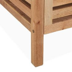 UNBRANDED Koš za perilo s sedežem Walnut Wood 