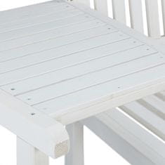 UNBRANDED Bela vrtna klop z mizo 