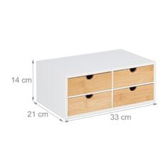 UNBRANDED Namizni organizator s 4 predali 