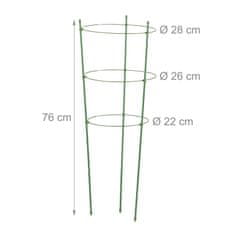 UNBRANDED Opora za rastline 76 cm zelena, set 6 kom 