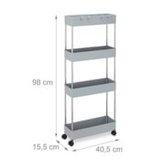 UNBRANDED Nišni voziček s 4 nivoji 