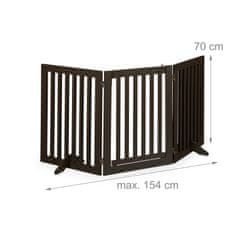 UNBRANDED Rjava varnostna vrata z vrati 70 cm 