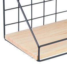 UNBRANDED Stenska polica v industrijskem slogu XL 