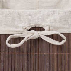 UNBRANDED 3 košare za shranjevanje iz bambusa 